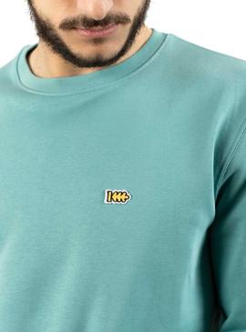 Sweat Klout Basic Turquoise pour Homme