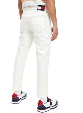 Pantalon Tommy Jeans Dad Jean Blanc Homme