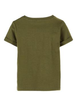 T-Shirt Name It Fictor Vert Oscuro pour Garçon