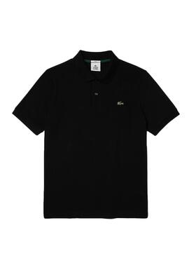 Polo Lacoste Live Piqué Noire pour Homme Femme