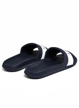 Flip flops Lacoste Croco Slide Bleu marine Homme