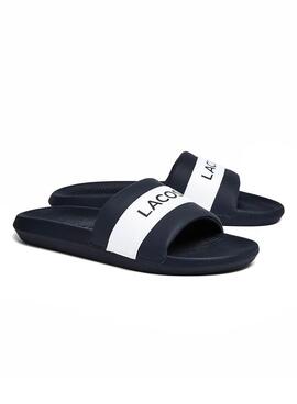 Flip flops Lacoste Croco Slide Bleu marine Homme