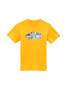 T-Shirt Vans OTW Logo Fill Jaune pour Garçon