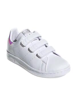 Baskets Adidas Stan Smith Blanc pour Garçon Fille