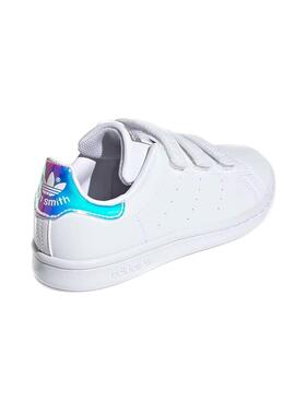 Baskets Adidas Stan Smith Blanc pour Garçon Fille