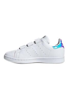 Baskets Adidas Stan Smith Blanc pour Garçon Fille