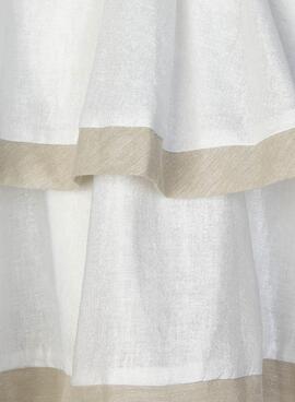 Robe Mayoral Lino Blotch Blanc pour Fille