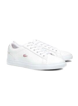 Baskets Lacoste Lerond Blanc pour Fille