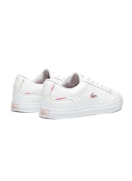 Baskets Lacoste Lerond Blanc pour Fille