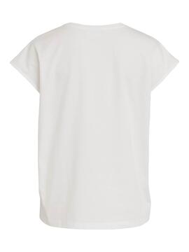 T-Shirt Vila Vicoliba Blanc pour Femme