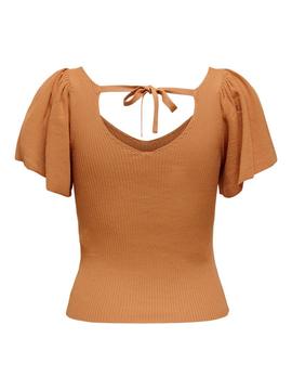 T-Shirt Only Leelo Orange pour Femme