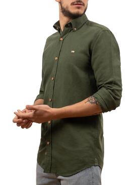 Chemise Klout Lino Carballo Vert pour Homme
