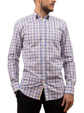 Chemise Klout Madras Blanc pour Homme