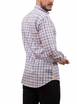 Chemise Klout Madras Blanc pour Homme