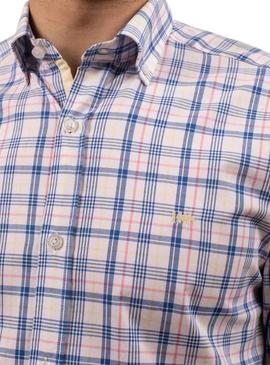 Chemise Klout Madras Blanc pour Homme