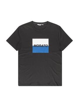 T-Shirt Antony Morato Logo Print Noire Homme