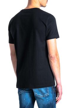 T-Shirt Antony Morato Plastic Print Noire Homme