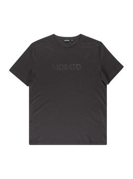 T-Shirt Antony Morato Plastic Print Noire Homme