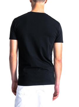 T-Shirt Antony Morato Stretch Noire pour Homme