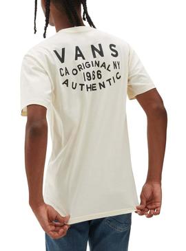 T-Shirt Vans OG Patch Blanc pour Homme