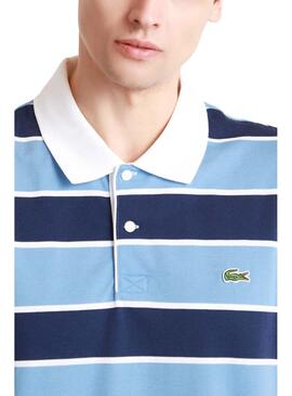 Polo Lacoste Knitted Bleu Claro pour Homme