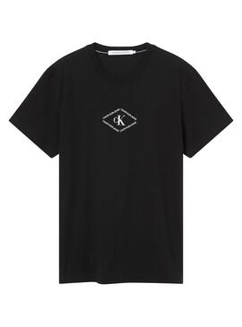 T-Shirt Calvin Klein Monotriangle Noire Homme