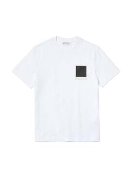 T-Shirt Lacoste x Polaroid Blanc pour Homme
