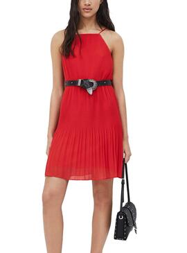 Robe Pepe Jeans Mine Rouge pour Femme