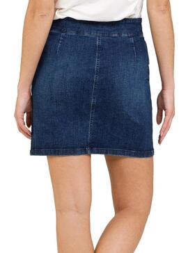 Jupe Naf Naf Denim Bleu Foncé pour Femme