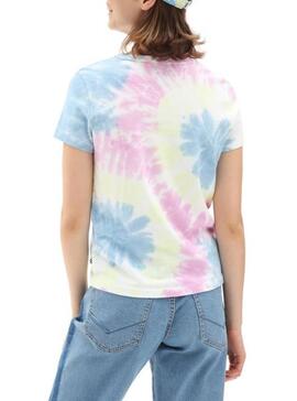 T-Shirt Vans Spiraling Wash Multicolor Femme