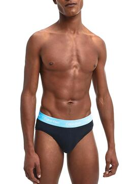 Slip Calvin Klein Hip Brief Bleu marine Homme