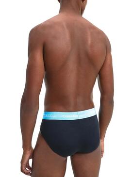 Slip Calvin Klein Hip Brief Bleu marine Homme