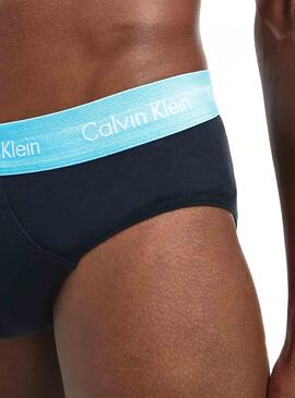 Slip Calvin Klein Hip Brief Bleu marine Homme