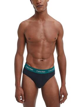 Slip Calvin Klein Hip Brief Bleu marine Homme