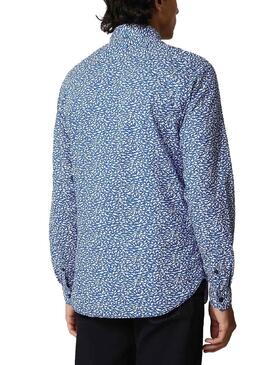 Chemise Napapijri Gesin Bleu pour Homme