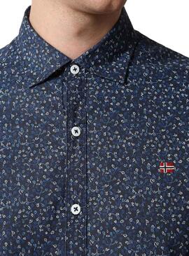 Chemise Napapijri Gesin Bleu marine pour Homme