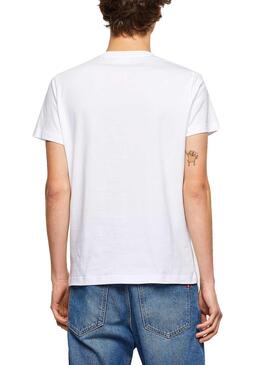 T-Shirt Diesel T-DIEGO-LOGO Blanc pour Homme