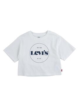 T-Shirt Levis High Rise Tee Blanc pour Fille