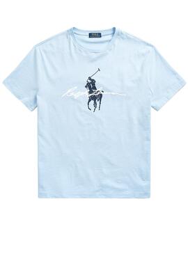 T-Shirt Polo Ralph Lauren Elite Bleu pour Homme