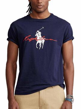 T-Shirt Polo Ralph Lauren Cruise Bleu marine Homme