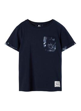 T-Shirt Name It Fangem Bleu marine pour Garçon