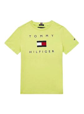 T-Shirt Logo Tommy Hilfiger Jaune pour Garçon