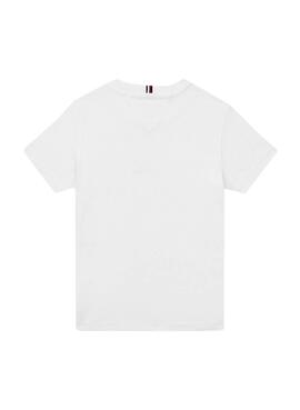 T-Shirt Logo Tommy Hilfiger Blanc pour Garçon