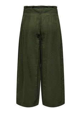 Pantalon Only Laminta Vert pour Femme