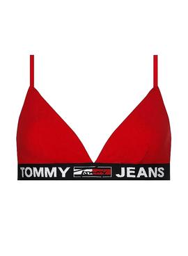 Top Tommy Jeans Triangle Rouge pour Femme