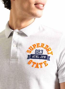 Polo Superdry Classic Superstate Blanc Homme