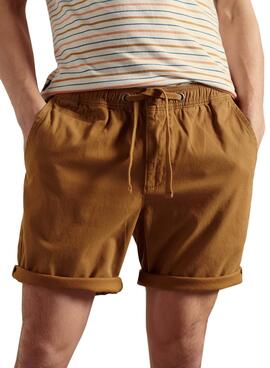 Bermuda Superdry Sunscorched Marron pour Homme