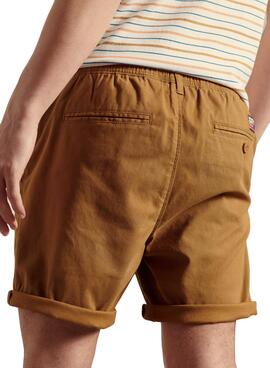 Bermuda Superdry Sunscorched Marron pour Homme