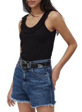 T-Shirt Pepe Jeans Dorina Noire pour Femme